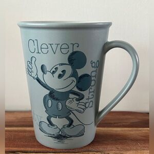 Blue Walt Disney World Mickey Mouse Mug Clever Strong Smart Fearless Brave Witty